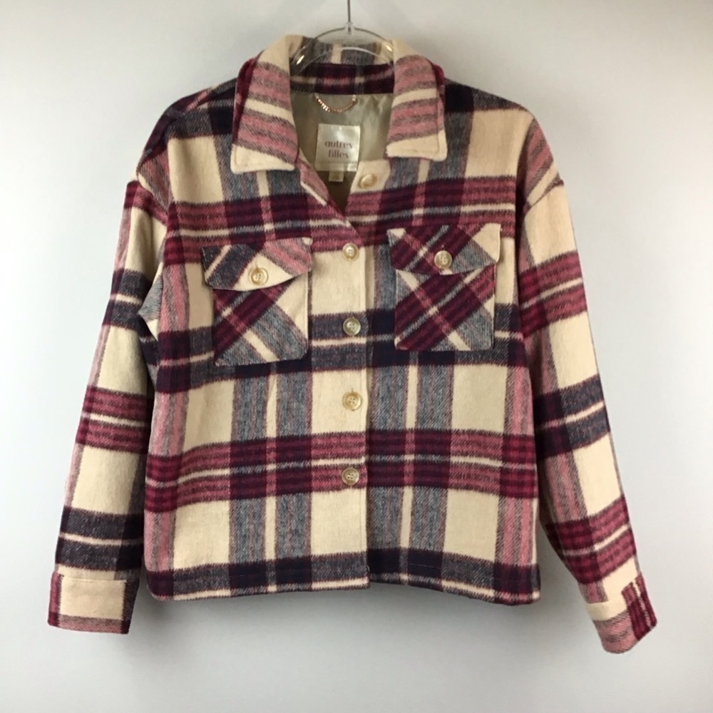 Anthropologie Autres Filles Plaid Utility Shacket | Medium